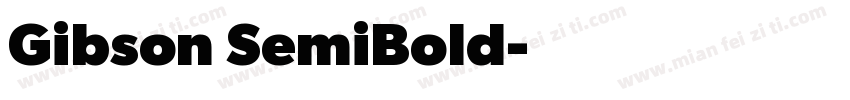 Gibson SemiBold字体转换